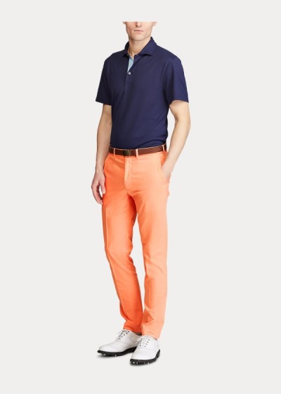 Pantalones Chinos Ralph Lauren Hombre Naranjas - Slim Fit Stretch - NLXTH5261